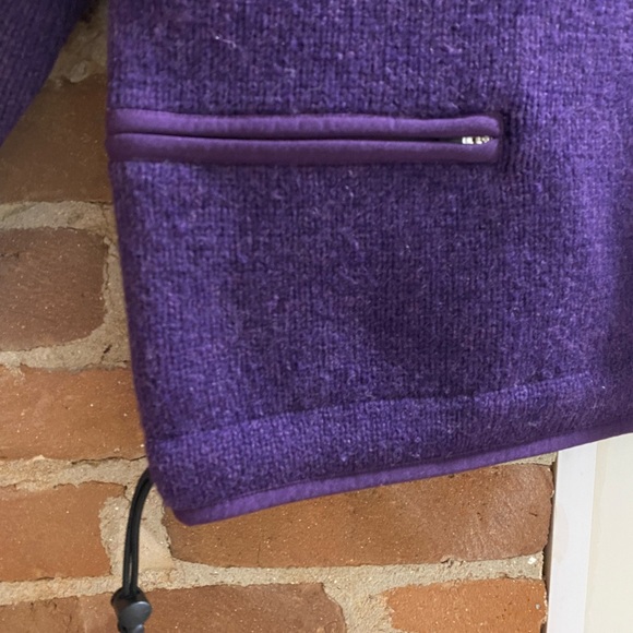 100% wool LL Bean womens sweater purple size small - Picture 2 of 4